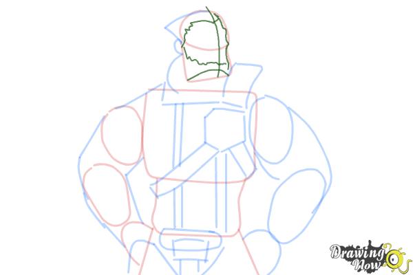 How to Draw Wilhelm from Borderlands The Pre-Sequel - Step 8