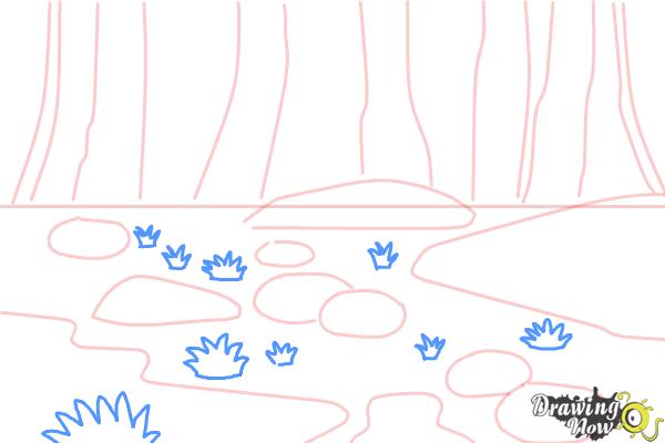 How to Draw a Swamp - Step 5