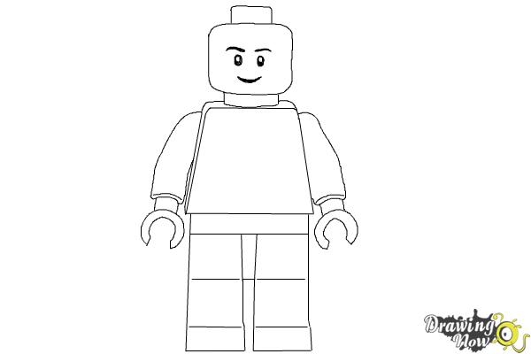 How to Draw a 3D Lego Minifigure - DrawingNow