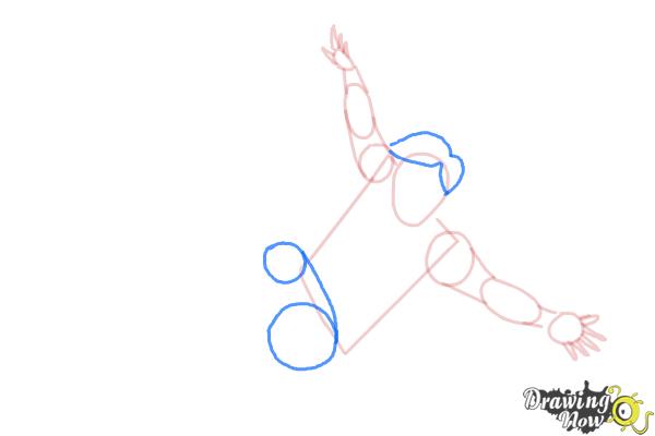 How to Draw a Person Falling - Step 5