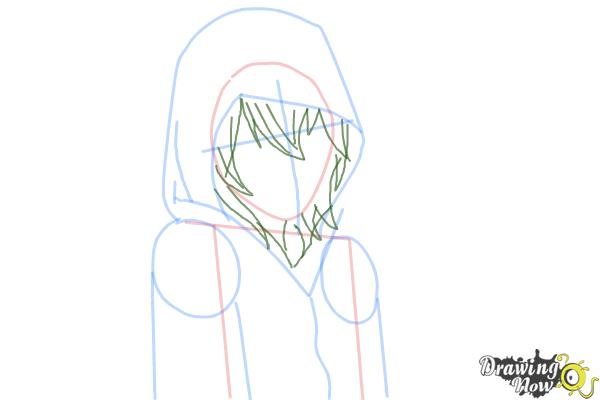 How to Draw Ayato Kirishima from Tokyo Ghoul - Step 5