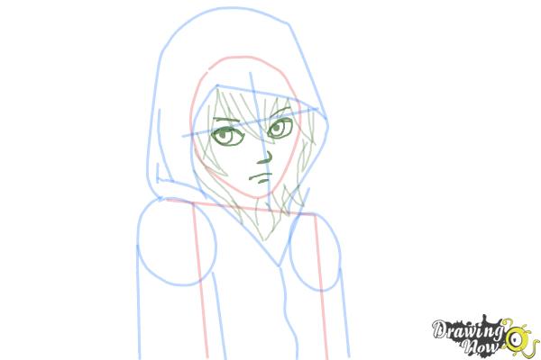 How to Draw Ayato Kirishima from Tokyo Ghoul - Step 6
