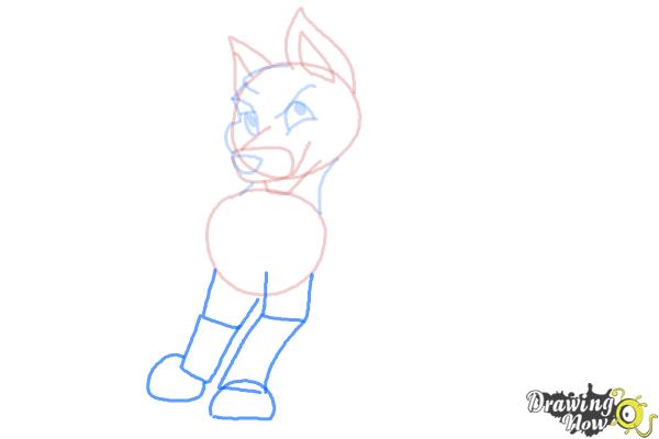 How to Draw a German Shepherd Puppy - Step 6