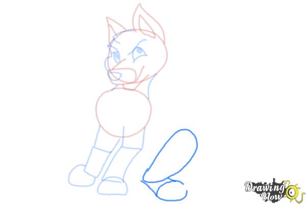 How to Draw a German Shepherd Puppy - Step 7