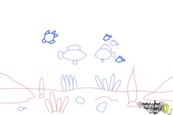 How to Draw an Underwater Scenehow to Draw an Underwater Scene - Step 6