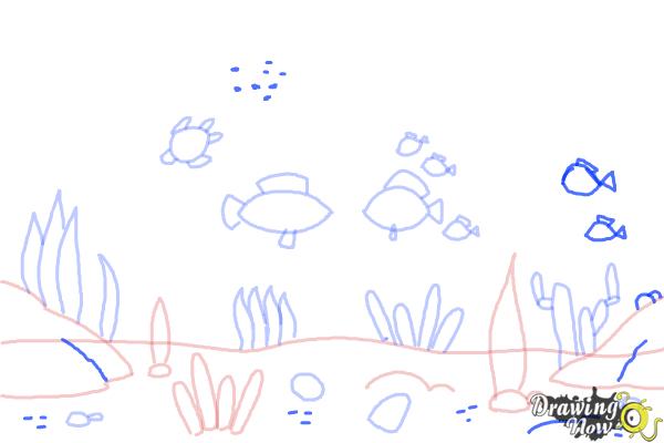 How to Draw an Underwater Scenehow to Draw an Underwater Scene - Step 8