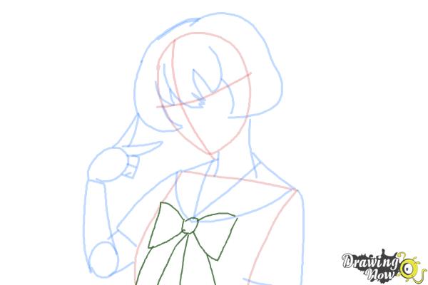 How to Draw Gasai Yuno from Mirai Nikki - Step 8