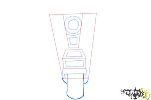 How to Draw Claptrap from Borderlands The Pre-Sequel - Step 5