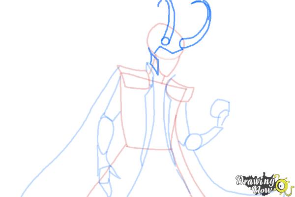 How to Draw Loki from Thor - Step 6