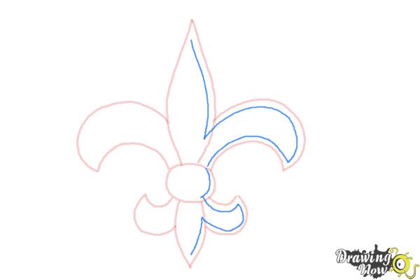 How to Draw Saints Logo, New Orleans Saints, Nfl Team Logo - Step 5