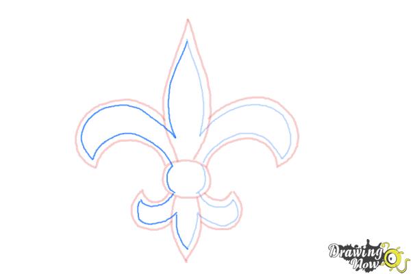 How to Draw Saints Logo, New Orleans Saints, Nfl Team Logo - Step 6