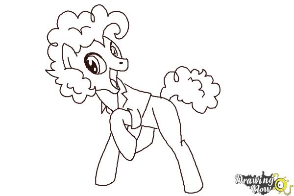How to Draw Cheese Sandwich from My Little Pony - Step 10 How to Draw Cheese Sandwich from My Little Pony - Step 10