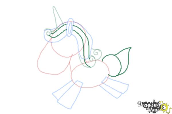 How to Draw a Cute And Simple Unicorn - Step 6