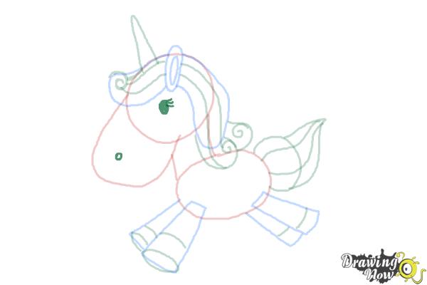 How to Draw a Cute And Simple Unicorn - Step 8