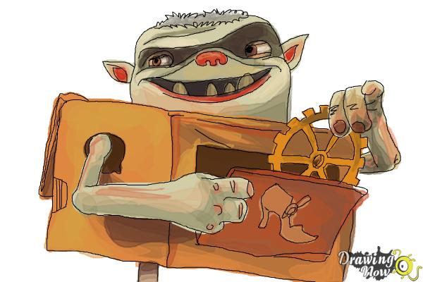 How to Draw Shoe from The Boxtrolls - Step 10 How to Draw Shoe from The Boxtrolls - Step 10
