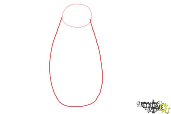 How to Draw Rico from The Penguins Of Madagascar - Step 2
