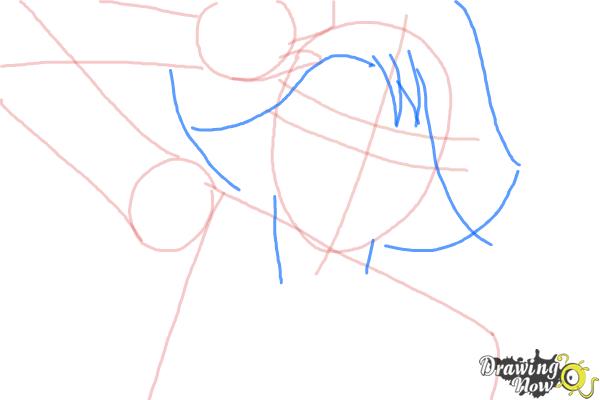 How to Draw Yuna from Final Fantasy - Step 4 How to Draw Yuna from Final Fantasy - Step 4