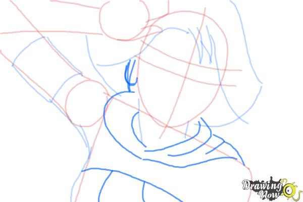 How to Draw Yuna from Final Fantasy - Step 6 How to Draw Yuna from Final Fantasy - Step 6