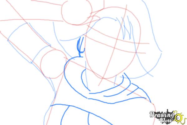 How to Draw Yuna from Final Fantasy - Step 6