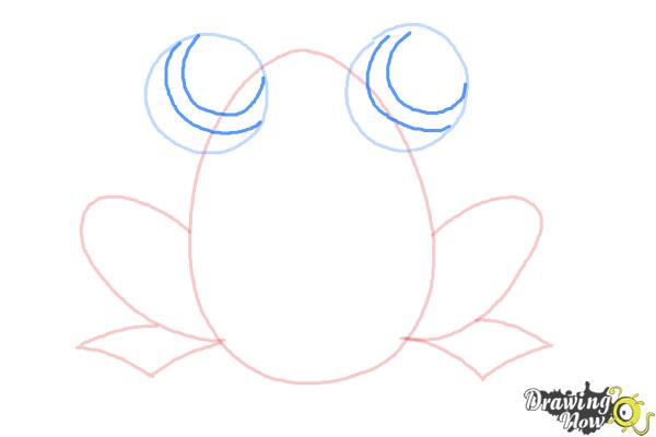 How to Draw a Simple Frog - Step 5 How to Draw a Simple Frog - Step 5