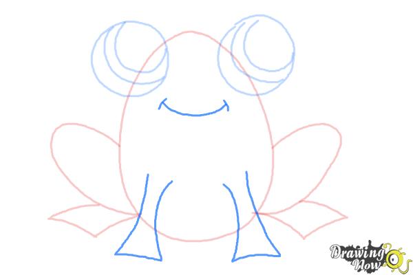 How to Draw a Simple Frog - Step 6