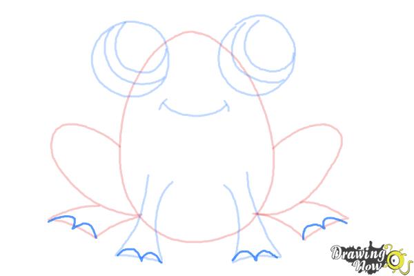 How to Draw a Simple Frog - Step 7