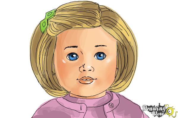 How to Draw Kit, Doll from American Girl - DrawingNow