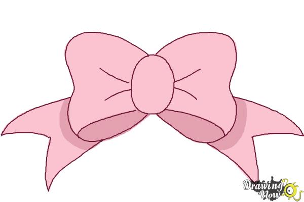 How to Draw a Simple Bow - DrawingNow