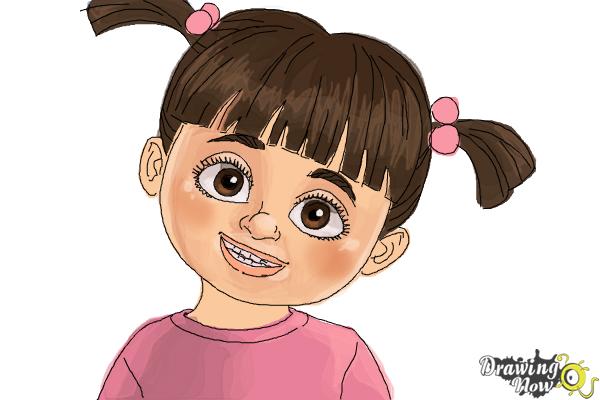 How to Draw Boo from Monsters Inc - Step 10