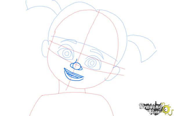 How to Draw Boo from Monsters Inc - Step 7