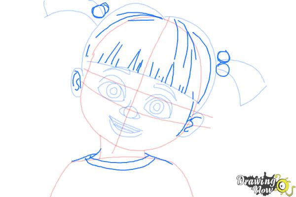 How to Draw Boo from Monsters Inc - Step 8