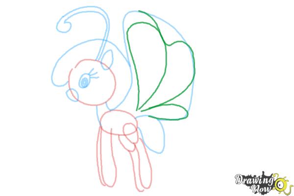 How to Draw Cloudia Breezie from My Little Pony Friendship is Magic - Step 7