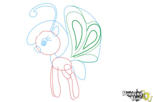 How to Draw Cloudia Breezie from My Little Pony Friendship is Magic - Step 8