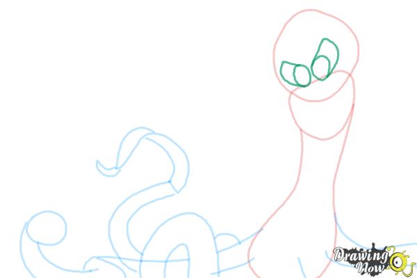 How to Draw Dave, Dr. Octavius Brine from The Penguins Of Madagascar - Step 6