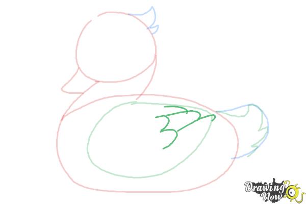 How to Draw a Simple Duck - Step 5