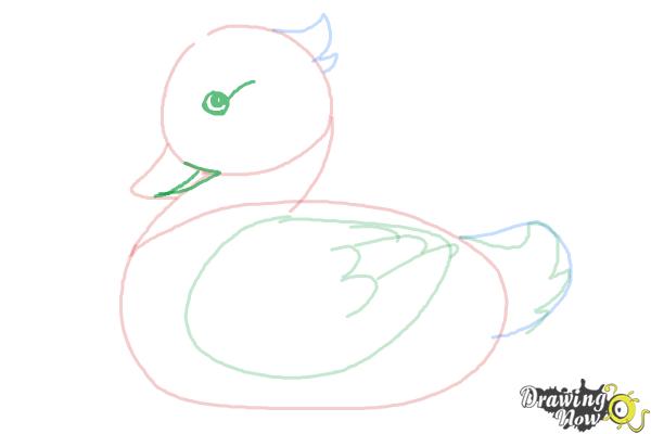 How to Draw a Simple Duck - Step 6