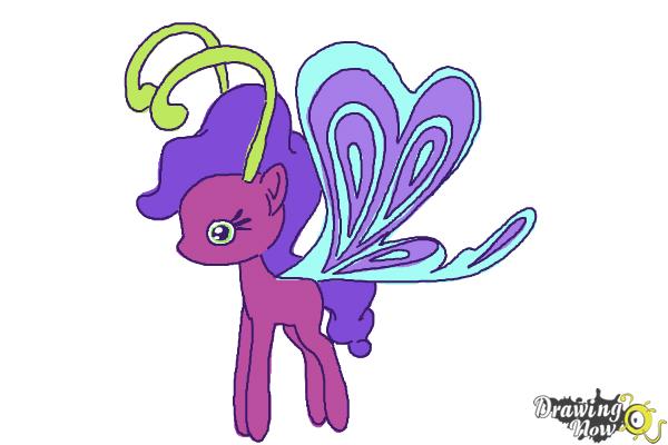 How to Draw Lilac Breezie from My Little Pony Friendship is Magic - Step 11