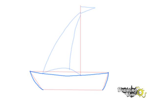 How to Draw a Simple Boat - DrawingNow