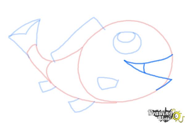 How to Draw a Simple Fish - Step 8