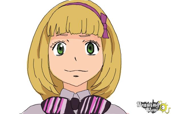 How to Draw Shiemi Moriyama from Ao No Exorcist, Blue Exorcist - Step 10