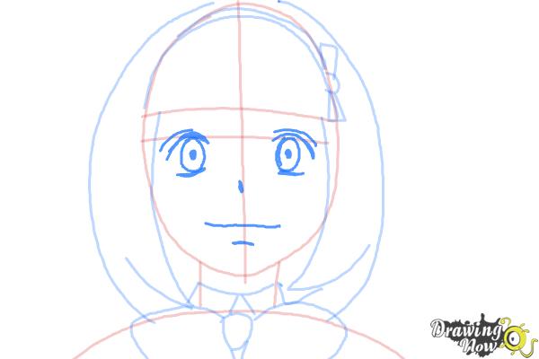 How to Draw Shiemi Moriyama from Ao No Exorcist, Blue Exorcist - Step 7