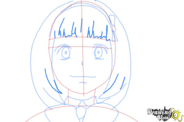 How to Draw Shiemi Moriyama from Ao No Exorcist, Blue Exorcist - Step 8