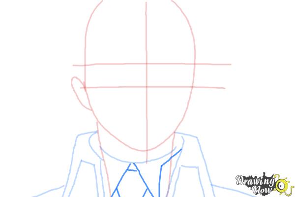 How to Draw Yukio Okumura from Ao No Exorcist, Blue Exorcist - Step 5 How to Draw Yukio Okumura from Ao No Exorcist, Blue Exorcist - Step 5