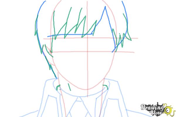 How to Draw Yukio Okumura from Ao No Exorcist, Blue Exorcist - Step 6 How to Draw Yukio Okumura from Ao No Exorcist, Blue Exorcist - Step 6