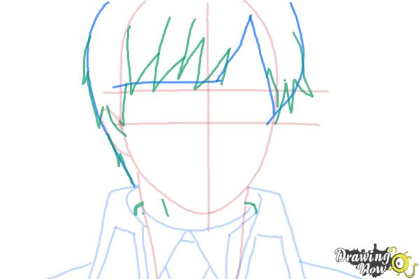 How to Draw Yukio Okumura from Ao No Exorcist, Blue Exorcist - Step 6