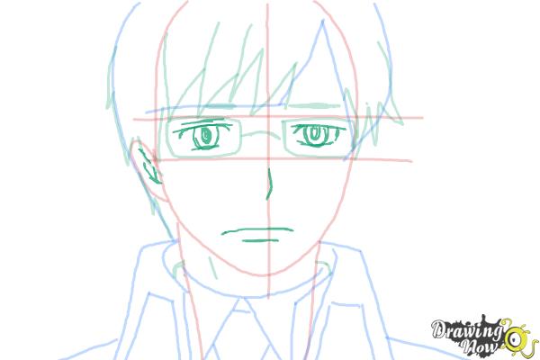 How to Draw Yukio Okumura from Ao No Exorcist, Blue Exorcist - Step 8 How to Draw Yukio Okumura from Ao No Exorcist, Blue Exorcist - Step 8