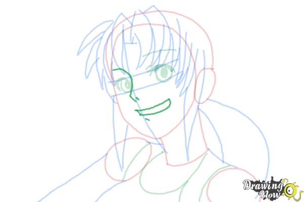 How to Draw Revy, Rebecca Lee from Black Lagoon - Step 8