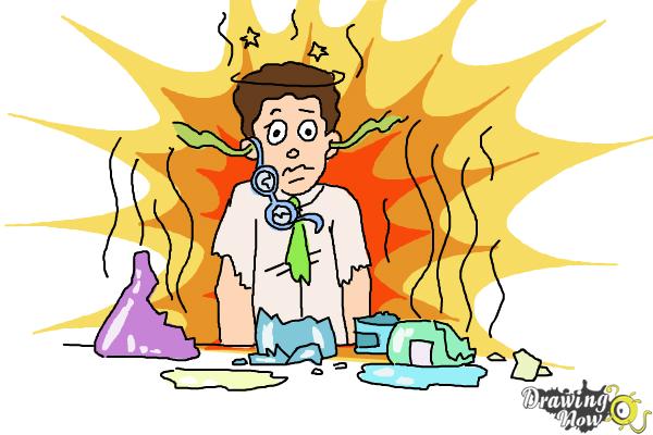 How to Draw a Science Lab Accident - Step 11 How to Draw a Science Lab Accident - Step 11