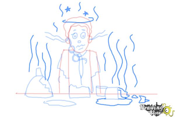 How to Draw a Science Lab Accident - Step 9 How to Draw a Science Lab Accident - Step 9