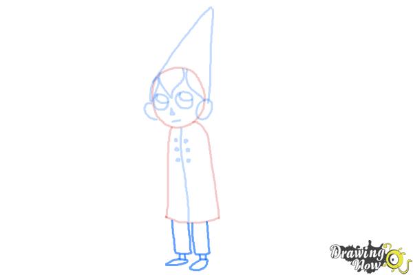 How to Draw Wirt from Over The Garden Wall - Step 6